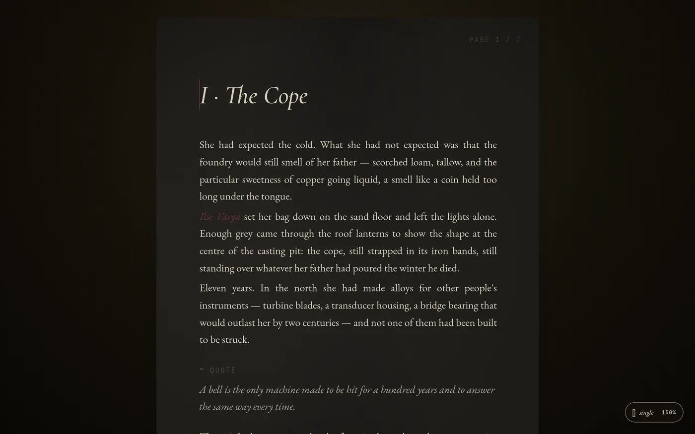 The same page under the midnight atmosphere