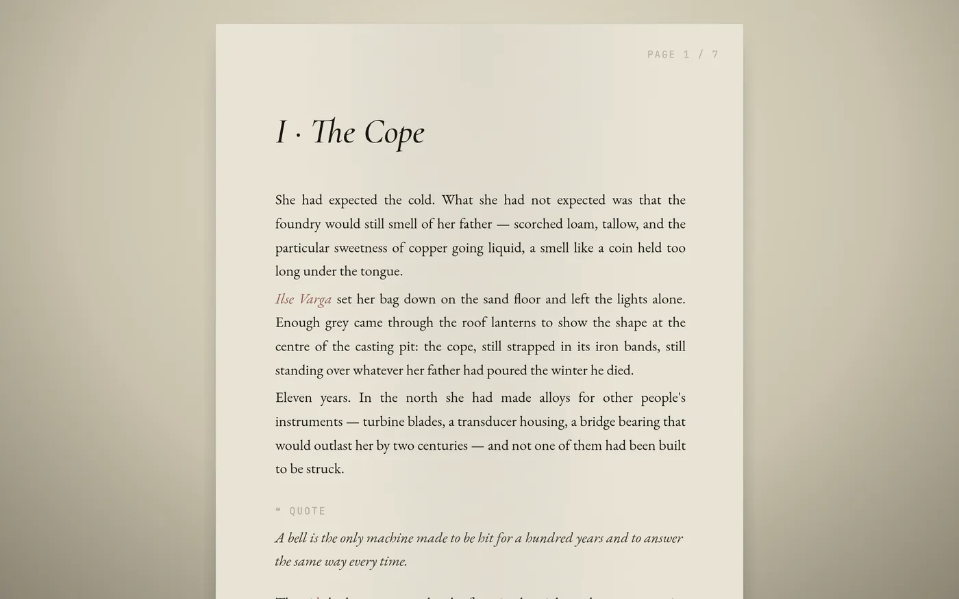 The same page under the overcast atmosphere