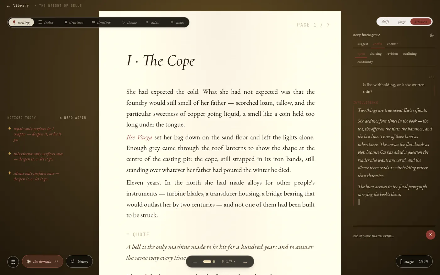 asking the local reader · answered from your own text